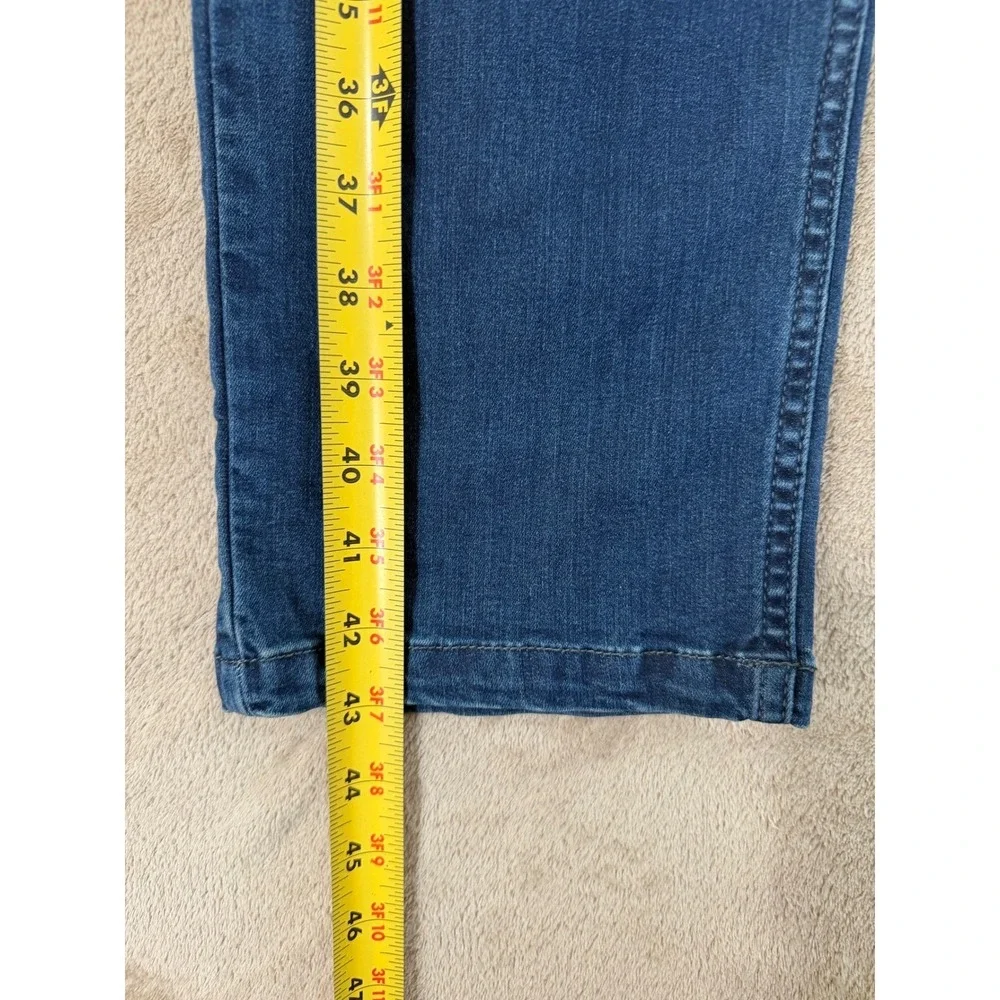 Mugsy Fultons Slim Straight Jeans Mens Size 34 (36) Blue Stretch Denim EUC‎